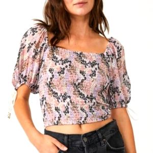 Free people floral peasant top